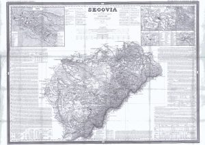 Mapa de la provincia de Segovia 1849
