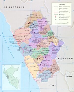 ¿Cuáles son las provincias del departamento de Áncash?