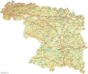 Relieve de la provincia de Zamora.