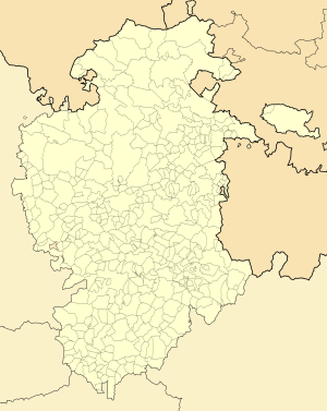Mapa mudo de la provincia de Burgos