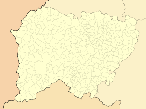 Mapa mudo de la provincia de Salamanca