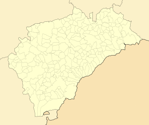 Mapa mudo de la provincia de Segovia