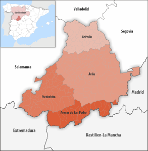 Partidos judiciales de la provincia de Ávila.