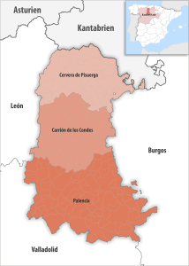 Partidos judiciales de la provincia de Palencia.