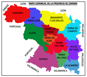 Comarcas de la provincia de Zamora. Comarcas de la provincia de Zamora.