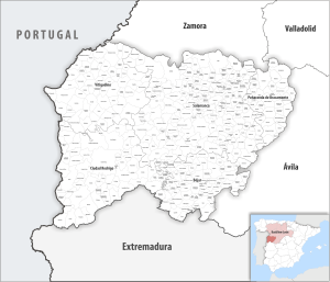 ¿Cuáles son los municipios de la provincia de Salamanca?