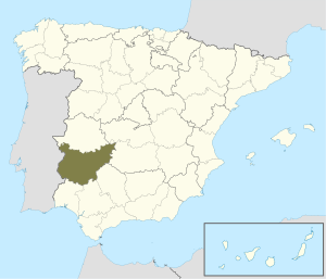 ¿Donde se encuentra la provincia de Badajoz?
