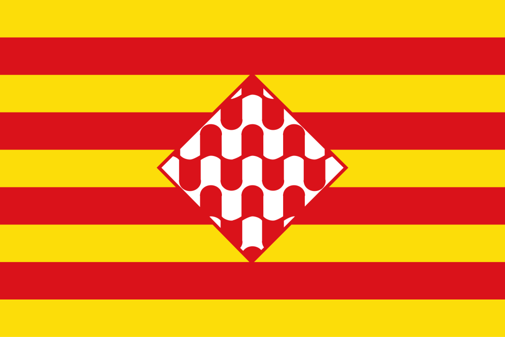 Bandera de la provincia de Gerona.