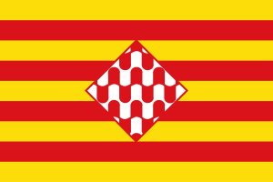 Bandera de la provincia de Gerona