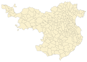 Mapa mudo de los municipios de la provincia de Gerona.