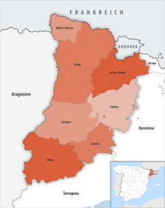 Partidos judiciales de la provincia de Lérida.