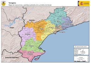 Partidos judiciales en la provincia de Tarragona