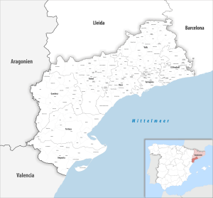 ¿Cuáles son los municipios de la provincia de Tarragona?
