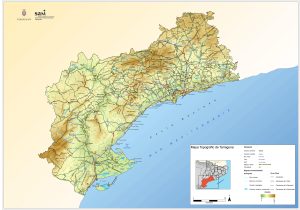 Topografía de la provincia de Tarragona.