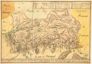 Plano del partido de Orense de Juan Quintana 1807