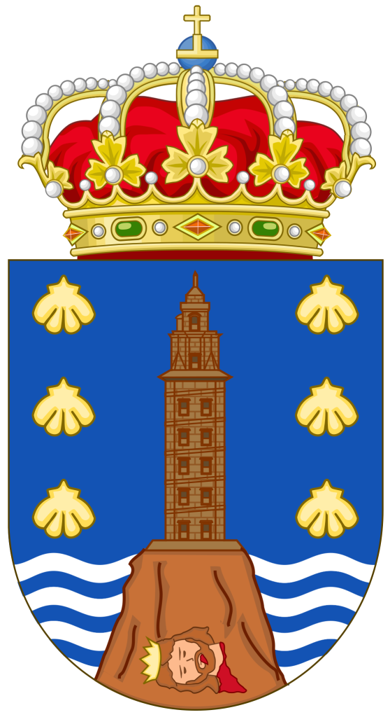 Escudo de la provincia de La Coruña.