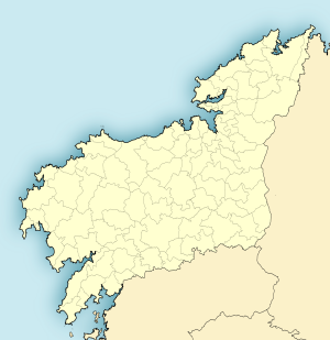 Mapa mudo de la provincia de La Coruña