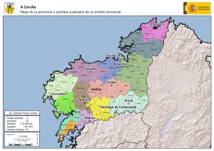 Partidos judiciales en la provincia de La Coruña