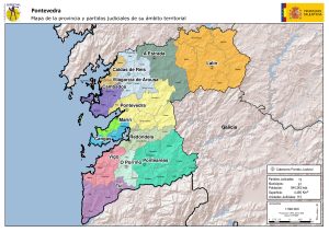 Partidos judiciales en la provincia de Pontevedra
