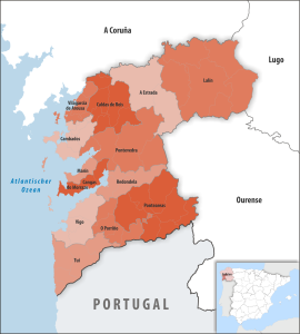Partidos judiciales en la provincia de Pontevedra.