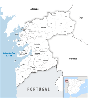 ¿Cuáles son los municipios de la provincia de Pontevedra?