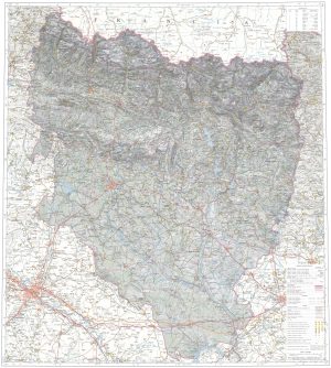 Mapa de la provincia de Huesca