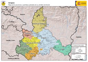 Partidos judiciales en la provincia de Zaragoza
