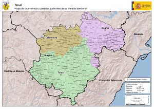 Partidos judiciales en la provincia de Teruel