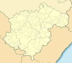 Mapa mudo de la provincia de Teruel