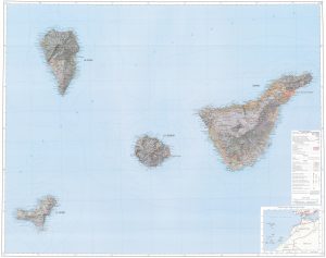 Mapa de la provincia de Santa Cruz de Tenerife