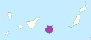 Mapa de ubicación de la isla de Gran Canaria. Mapa de ubicación de la isla de Gran Canaria.