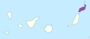 Mapa de ubicación de la isla de Lanzarote. Mapa de ubicación de la isla de Lanzarote.