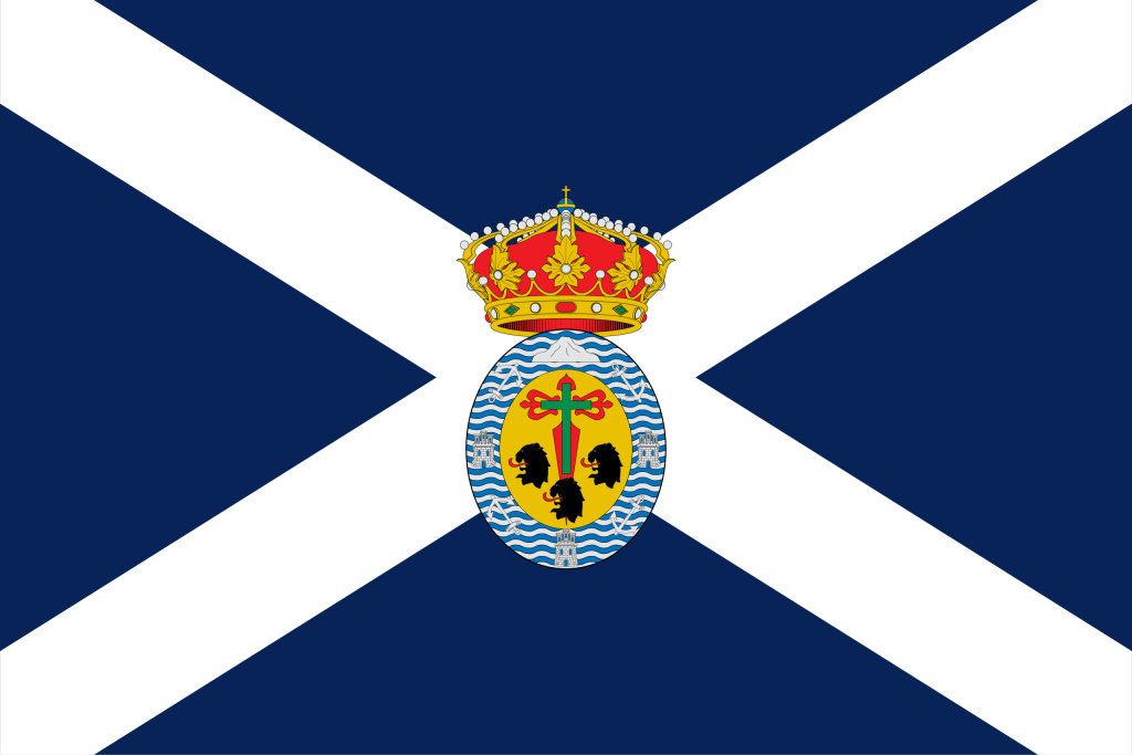 Bandera de la provincia de Santa Cruz de Tenerife.