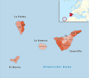Partidos judiciales en la provincia de Santa Cruz de Tenerife.