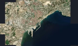 Imagen de satélite de Alicante.