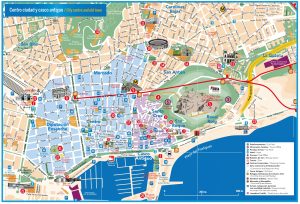 Centro y casco antiguo de la ciudad de Alicante.