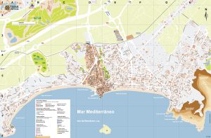 Mapa turístico de Benidorm
