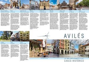 Lugares de interés en el centro histórico de Avilés.