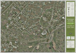 Ortomapa del sur de Gijón.