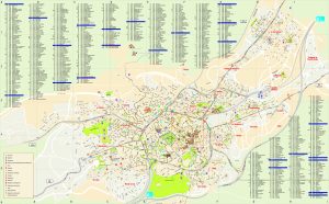 Mapa de la ciudad de Oviedo