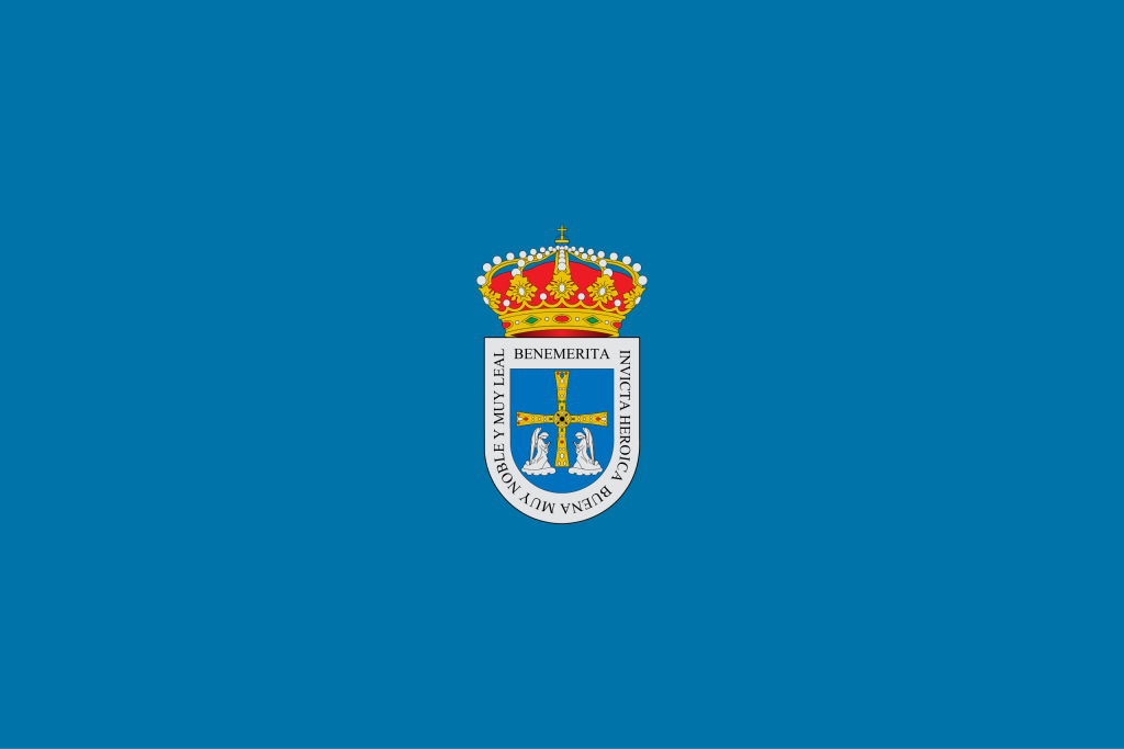 Bandera de Oviedo.