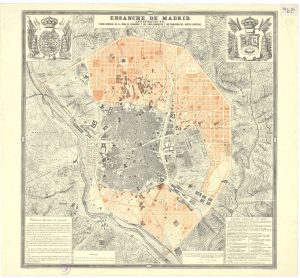 Plano del Ensanche de Madrid 1861