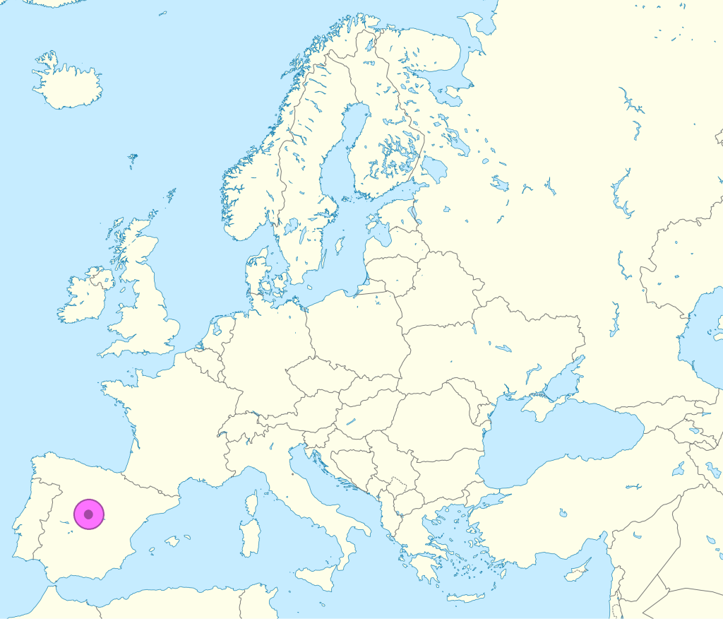 Mapa de ubicación de Madrid.