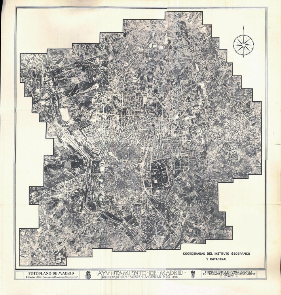 Fotoplano de Madrid de 1929.