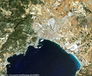 Imágenes de satélite de Palma de Mallorca 1986-2016