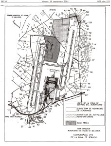 Diagrama del aeropuerto de Palma de Mallorca.