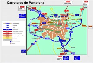 Accesos por carretera a la ciudad de Pamplona