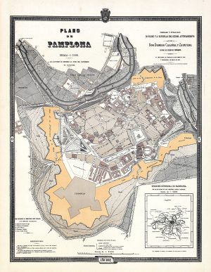 Plano de Pamplona 1882