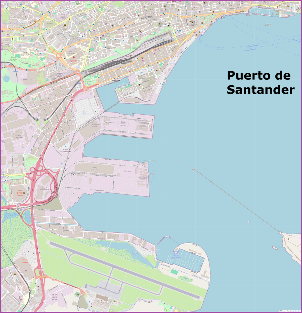 Plano del Puerto de Santander.