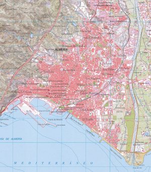 Mapa de la ciudad de Almería
